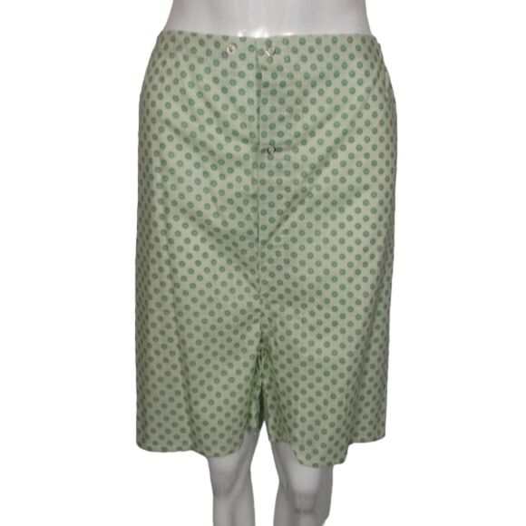 Green Polka Dot Pajamas, C/L, 2 pc, Summer/Short sleeves/Short pants, Cotton - Picture 6 of 10